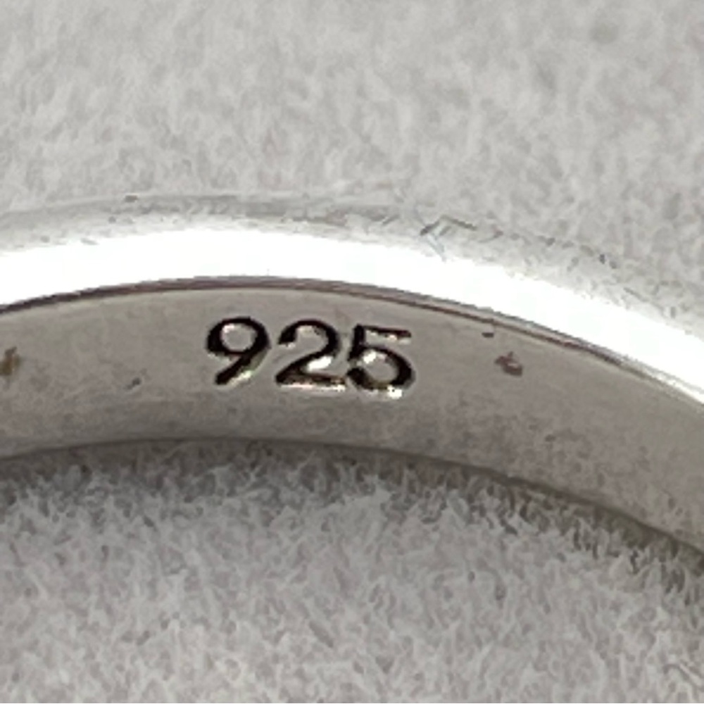 Sterling Silver 925 Channel Set Cubic Zirconia Eternity Band Ring – Size 8 - Picture 4 of 6
